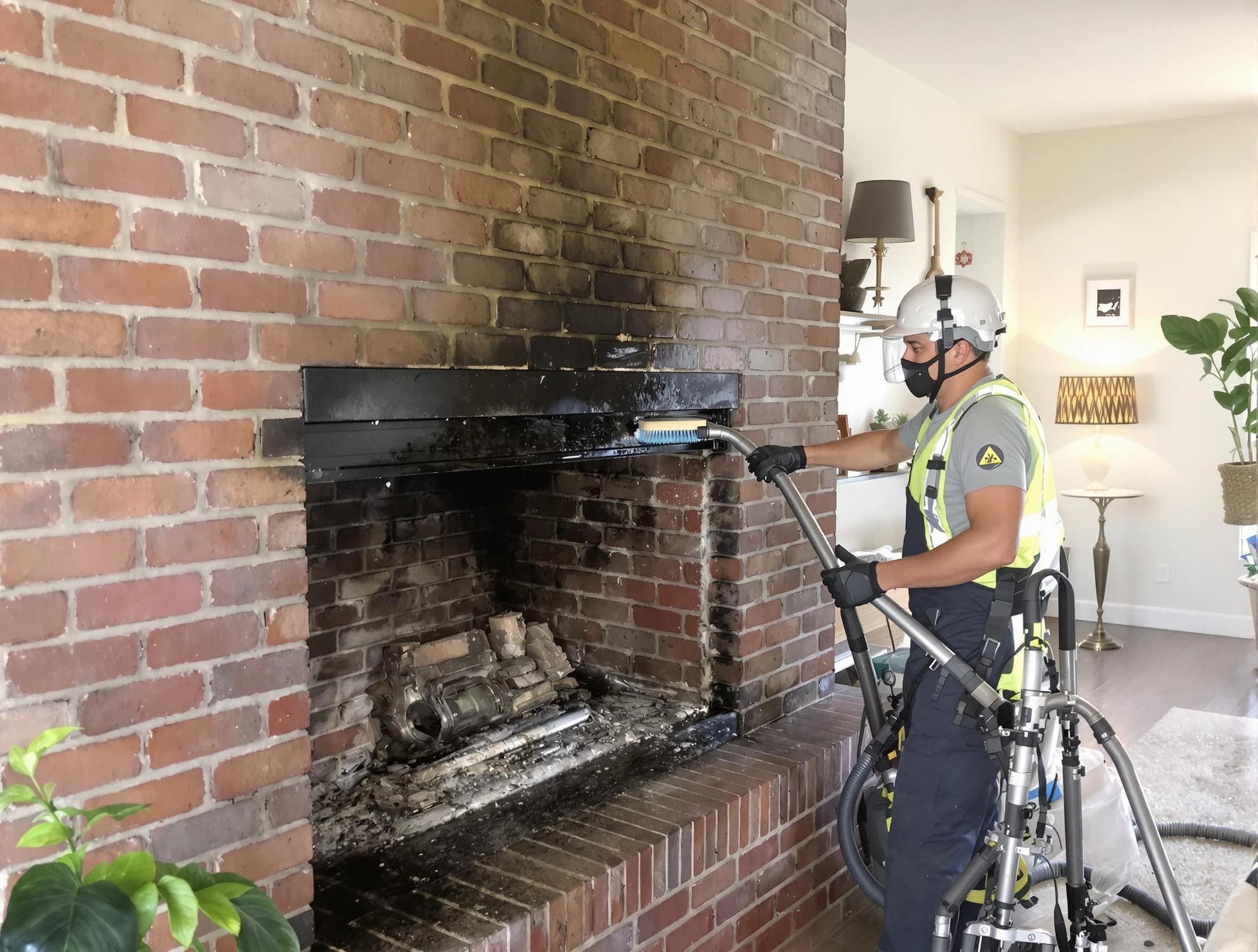 Lehi Chimney Sweep providing fireplace cleaning services in Lehi, UT