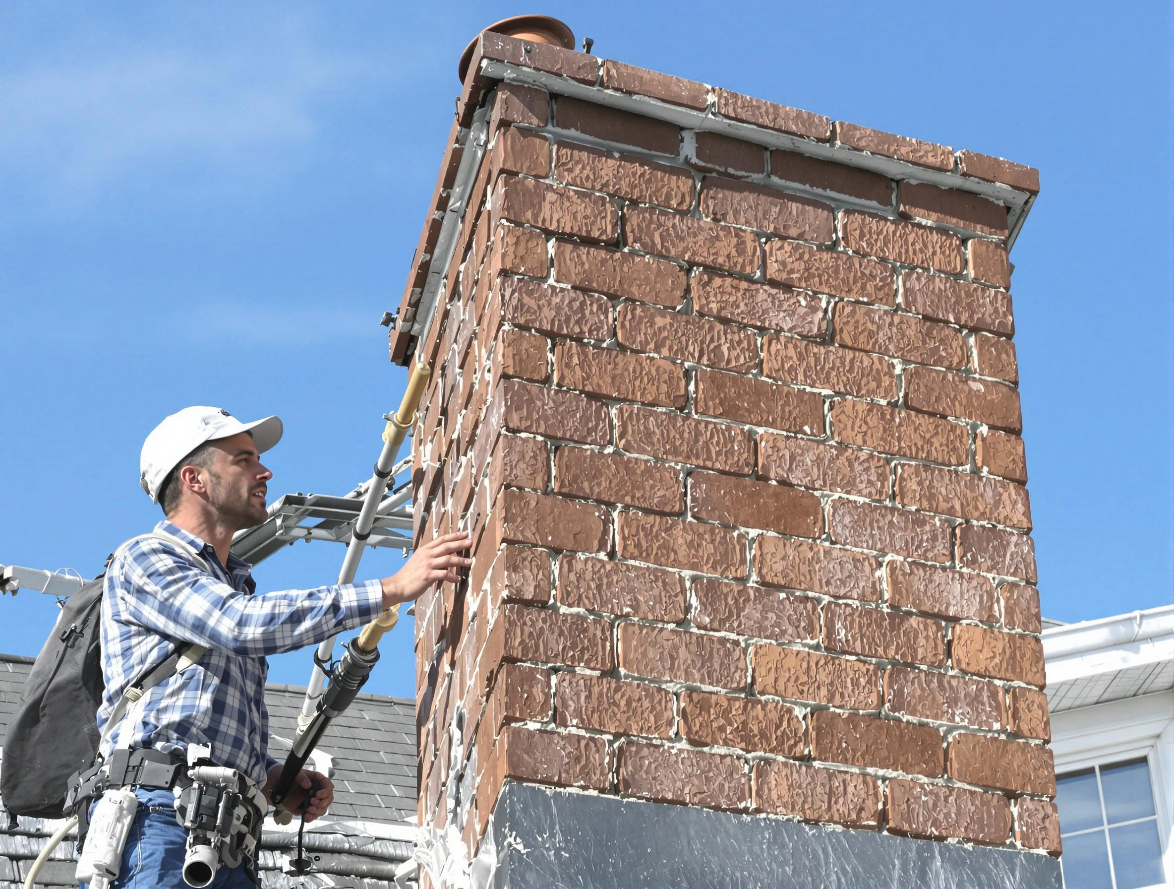 Brickwork for a chimney rebuild by Lehi Chimney Sweep in Lehi, UT